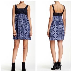 DIANE VON FURSTENBERG emelina Denim Printed Mini Dress